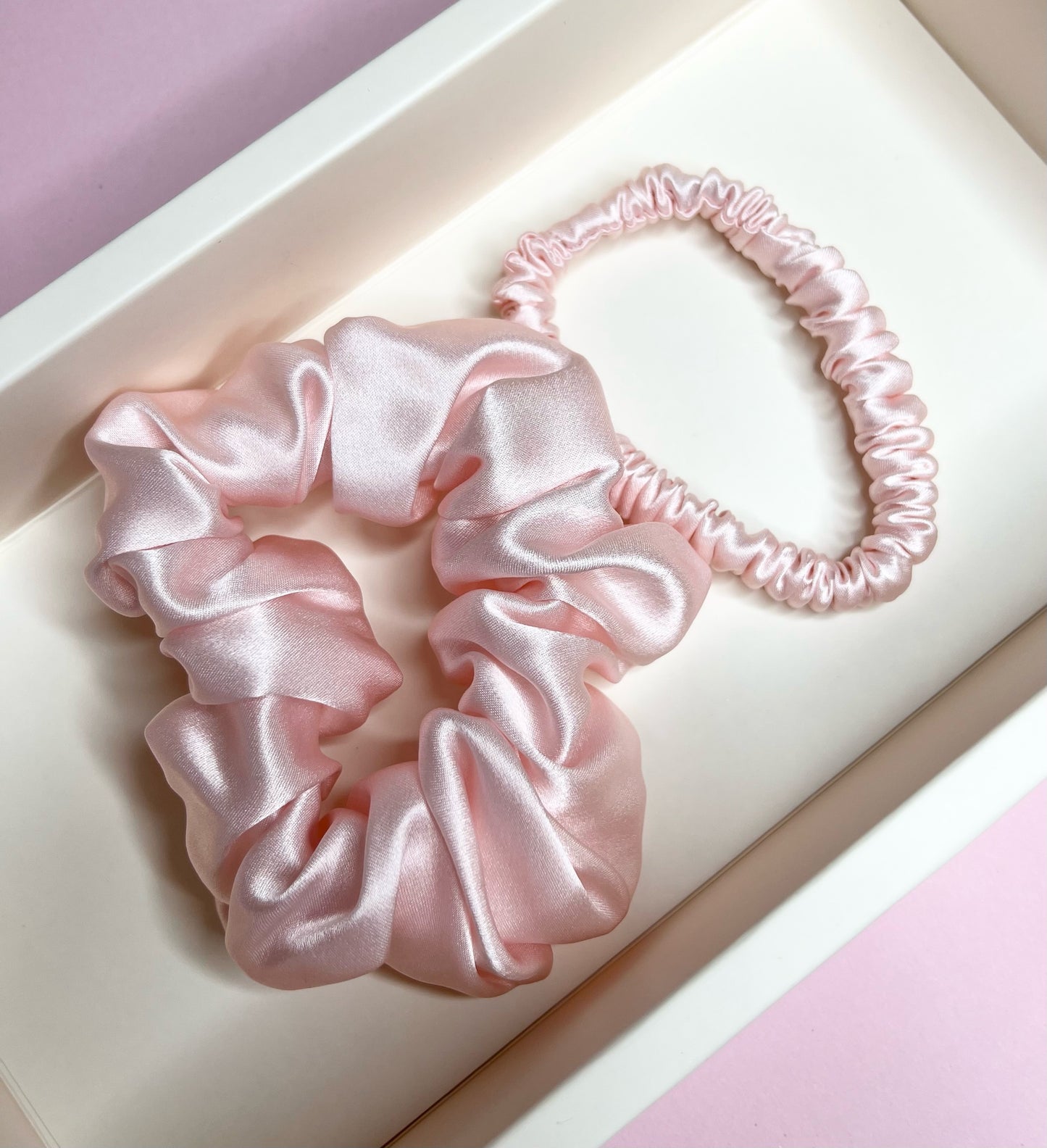 Silk scrunchies